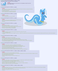 Size: 1330x1616 | Tagged: safe, imported from derpibooru, trixie, oc, oc:anon, human, lamia, original species, snake, /mlp/, 4chan, 4chan screencap, cute, greentext, lamiafied, snek, species swap, story, text, trixie lulamia, tsundere, wat, wholesome