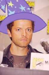 Size: 200x304 | Tagged: safe, imported from derpibooru, trixie, april fools, hat, misha collins, mishapocalypse, the great and powerful misha