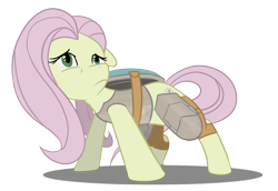 Size: 3724x2564 | Tagged: safe, artist:prozenconns, imported from derpibooru, fluttershy, pony, crossover, dovahkiin, dovahshy, female, simple background, skyrim, solo, the elder scrolls, transparent background