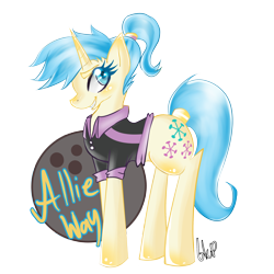 Size: 3000x3000 | Tagged: safe, artist:blup-chan, imported from derpibooru, allie way, pony, unicorn, simple background, solo, transparent background