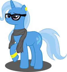 Size: 1800x1950 | Tagged: dead source, safe, artist:yashmon, imported from derpibooru, trixie, pony, unicorn, clothes, earring, glasses, hipster, scarf, simple background, solo, transparent background