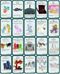 Size: 3864x4789 | Tagged: safe, artist:kdogfour, imported from derpibooru, angel bunny, descent, diamond tiara, fido, garble, keepers of the grove of truth, nightshade, pinkie pie, prince blueblood, rover, silver spoon, snails, snips, spot, steven magnet, cow, diamond dog, dragon, earth pony, parasprite, pegasus, pony, unicorn, ahuizotl's cats, bunny stampede, colt, comic sans, diamond dog guard, female, filly, foal, male, mare, munchkin, scary tree, shadowbolts, stallion, stampede, teenaged dragon, tree