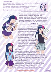 Size: 620x877 | Tagged: safe, artist:kibate, imported from derpibooru, twilight sparkle, equestria girls, anime, clothes, derp, equestria girls drama, equestria girls prototype, humanized, love and tolerance, sailor uniform, school uniform, text