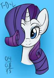 Size: 769x1096 | Tagged: safe, artist:tails-doll-lover, imported from derpibooru, rarity, pony, female, portrait, solo