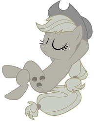 Size: 3940x5000 | Tagged: safe, artist:kooner-cz, imported from derpibooru, applejack, discorded, liarjack, simple background, transparent background, vector