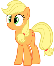 Size: 4578x5500 | Tagged: safe, imported from derpibooru, applejack, absurd resolution, simple background, transparent background, vector