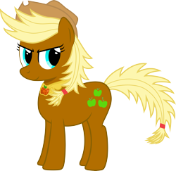 Size: 4369x4245 | Tagged: safe, artist:geogo999, artist:geonine, imported from derpibooru, applejack, absurd resolution, element of honesty, elements of harmony, simple background, super applejack, super form, transparent background, vector