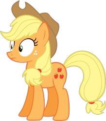 Size: 3000x3445 | Tagged: safe, artist:mrshadezz, imported from derpibooru, applejack, earth pony, pony, applejack's hat, cowboy hat, hat, simple background, transparent background, vector