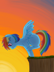 Size: 600x800 | Tagged: safe, artist:suicidal-dark, imported from derpibooru, rainbow dash, pegasus, pony, female, filly, filly rainbow dash, solo, younger