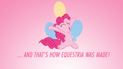 Size: 1920x1080 | Tagged: safe, artist:apertureninja, imported from derpibooru, pinkie pie, cutie mark, vector, wallpaper