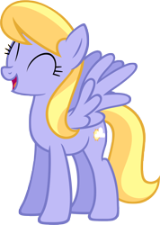 Size: 6000x8449 | Tagged: safe, artist:moongazeponies, imported from derpibooru, cloud kicker, pegasus, pony, ^^, absurd resolution, eyes closed, female, mare, open mouth, simple background, solo, transparent background, vector