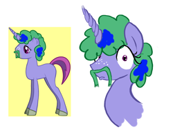 Size: 1032x834 | Tagged: safe, imported from derpibooru, oc, oc only, pony, unicorn, pony creator, before and after, cloven hooves, comparison, freckles, male, moustache, profile, solo, stallion