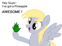 Size: 780x581 | Tagged: safe, artist:syansyan, imported from derpibooru, derpy hooves, pegasus, pony, awesome, female, mare, pineapple, solo