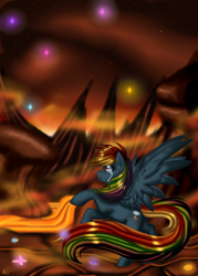 Size: 3430x4780 | Tagged: safe, artist:yuki-orin, imported from derpibooru, rainbow dash, crying, sad