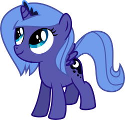 Size: 5505x5256 | Tagged: safe, artist:ulyssesgrant, imported from derpibooru, princess luna, pony, absurd resolution, female, filly, simple background, solo, transparent background, vector, woona