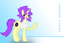 Size: 1900x1280 | Tagged: safe, artist:robopengwin, imported from derpibooru, oc, oc only, pony, unicorn, techno fiend