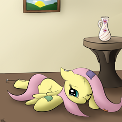 Size: 1024x1024 | Tagged: safe, artist:chaikeon, imported from derpibooru, fluttershy, crying, female, patchwork, plushie