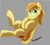 Size: 622x556 | Tagged: safe, artist:tuxisthename, imported from derpibooru, braeburn, gray background, hooves to the chest, lying down, on back, simple background, solo