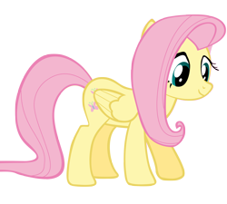 Size: 10000x9000 | Tagged: safe, artist:annietheeagle, imported from derpibooru, fluttershy, pony, absurd resolution, cute, female, looking down, simple background, smiling, solo, transparent background, vector