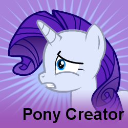 Size: 250x250 | Tagged: safe, imported from derpibooru, rarity, pony, unicorn, pony creator, female, mare, solo, spoilered image joke