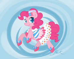 Size: 1000x800 | Tagged: safe, artist:caycowa, imported from derpibooru, pinkie pie, pony, clothes, dignified wear, dress, female, gala dress, solo