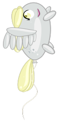 Size: 900x1875 | Tagged: safe, artist:michinix, imported from derpibooru, derpy hooves, balloon pony, inflatable pony, pegasus, pony, balloon, female, inanimate tf, mare, solo, transformation, wat