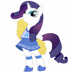 Size: 800x800 | Tagged: safe, artist:mol, imported from derpibooru, rarity, cheerleader, clothes, skirt