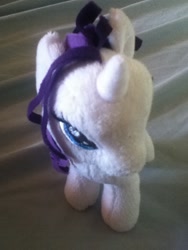 Size: 960x720 | Tagged: safe, imported from derpibooru, rarity, funrise, ipod camera shot, irl, photo, plushie, toy