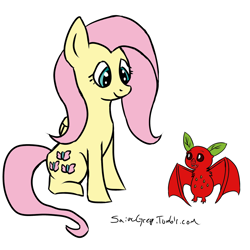 Size: 1280x1280 | Tagged: safe, artist:saine grey, imported from derpibooru, fluttershy, fruit bat, 30 minute art challenge