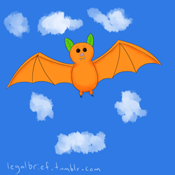 Size: 1280x1280 | Tagged: safe, artist:legalbrief, imported from derpibooru, fruit bat, 30 minute art challenge