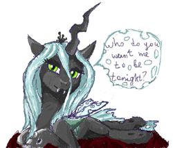 Size: 339x289 | Tagged: safe, artist:el42, artist:eltaile, imported from derpibooru, queen chrysalis, changeling, changeling queen, female, flockdraw, solo