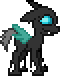 Size: 60x76 | Tagged: safe, artist:anonycat, imported from derpibooru, oc, oc only, oc:danganya, changeling, animated, blinking, changeling oc, cute, cuteling, desktop ponies, pixel art, simple background, solo, transparent background
