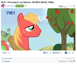 Size: 642x534 | Tagged: safe, imported from derpibooru, big macintosh, earth pony, pony, japanese, male, stallion, tomodachi wa mahou