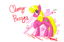 Size: 960x640 | Tagged: safe, artist:mapleshademaria, imported from derpibooru, cherry berry, pony, female, solo