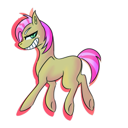 Size: 1000x1000 | Tagged: safe, artist:klaustrophobic, imported from derpibooru, babs seed, pony, female, grin, solo