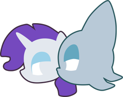 Size: 850x669 | Tagged: safe, artist:fuzon-s, imported from derpibooru, rarity, crossover, duo, it happened, logo, rouge the bat, simple background, sonic the hedgehog (series), style emulation, transparent background