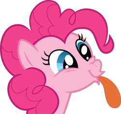 Size: 8341x7842 | Tagged: safe, artist:awesomeluna, imported from derpibooru, pinkie pie, absurd resolution, simple background, tongue out, transparent background, vector