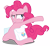 Size: 6500x6000 | Tagged: safe, artist:caliazian, imported from derpibooru, pinkie pie, pony, games ponies play, .ai available, absurd resolution, female, saddle bag, simple background, solo, transparent background, vector