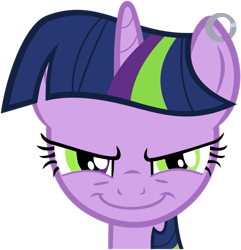 Size: 877x910 | Tagged: safe, artist:sandperv, edit, imported from derpibooru, twilight sparkle, c:, earring, piercing, simple background, smiling, smirk, transparent background, vector