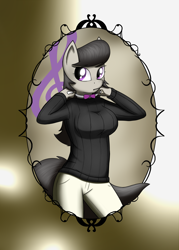 Size: 2500x3500 | Tagged: safe, artist:devs-iratvs, imported from derpibooru, octavia melody, anthro, female, solo