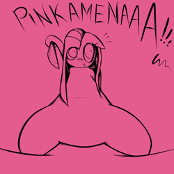 Size: 800x800 | Tagged: safe, artist:br1, imported from derpibooru, pinkie pie, ask-crazypinkas, knife, pinkamena diane pie