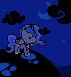 Size: 600x643 | Tagged: safe, artist:tinrobo, imported from derpibooru, princess luna, chibi, female, solo