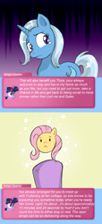 Size: 1080x2361 | Tagged: safe, artist:crystal-secret, artist:darkstarchan, imported from derpibooru, fluttershy, trixie, twilight sparkle, ask, comic, crying, cyoa, science, sparklestrixesandmagic, tumblr