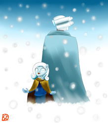 Size: 1024x1170 | Tagged: safe, artist:lordvader914, imported from derpibooru, oc, oc:snowdrop, anthro, bionicle, crossover, kopaka, lego, snow, snowfall