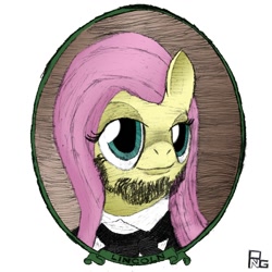 Size: 894x894 | Tagged: safe, artist:doublebackstitcharts, imported from derpibooru, fluttershy, abraham lincoln, american presidents, presidents, solo