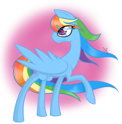 Size: 575x586 | Tagged: safe, artist:theemeraldthunder, imported from derpibooru, rainbow dash, female, solo