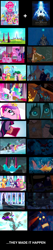 Size: 1200x5654 | Tagged: safe, imported from derpibooru, screencap, applejack, fluttershy, king sombra, pinkie pie, princess cadance, princess celestia, rainbow dash, rarity, shining armor, spike, twilight sparkle, the crystal empire, atlantis, atlantis: the lost empire, comparison, crystal empire, disney, exploitable meme, made it happen, make it happen, mane seven, mane six, meme