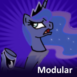 Size: 250x250 | Tagged: safe, imported from derpibooru, princess luna, detachable head, disembodied head, female, headless, luna module, meta, modular, solo, spoilered image joke