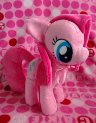 Size: 1024x1313 | Tagged: safe, artist:fallenpeach, imported from derpibooru, pinkie pie, cute, cuteamena, daaaaaaaaaaaw, diapinkes, irl, photo, pinkamena diane pie, plushamena, plushie, smiling