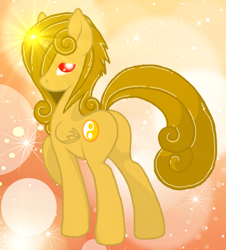 Size: 432x477 | Tagged: safe, artist:princess amity, imported from derpibooru, oc, oc only, alicorn, pony, alicorn oc, butt, cutie mark, magic, plot